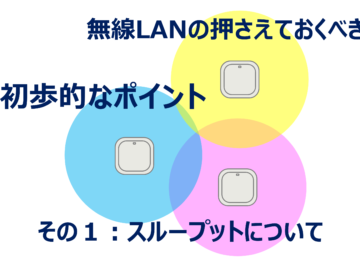 無線LANの押さえておくべき初歩的なポイント　その１：スループットについて