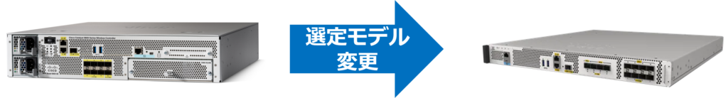 EOS対象機器：C9800-80-K9　→　後継機器：Cisco Catalyst CW9800H1 または CW9800H2