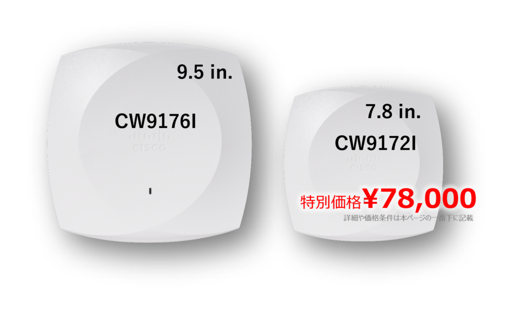 CW9176IとCW9172Iサイズ比較