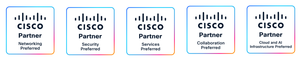 Cisco 360 Partner Program Portfolio Preferred
ネットワーキング（Networking）
セキュリティ（Security）
サービス（Services）
コラボレーション（Collaboration）
クラウドおよびAIインフラストラクチャ（Cloud & AI Infrastructure）
